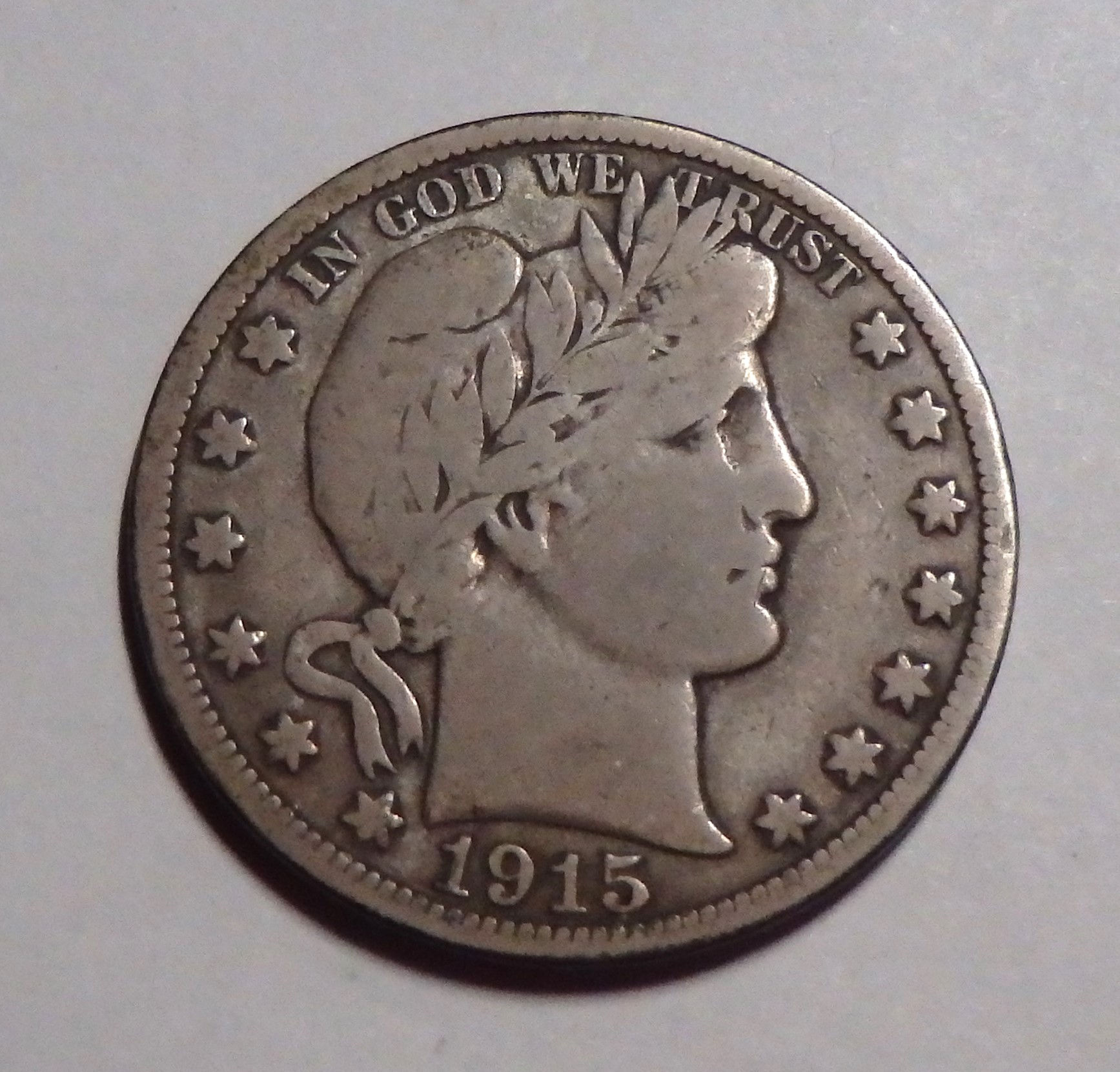 1915-S Barber Half Dollar - Fine