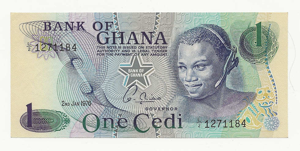 Thumbnail: Ghana - Cedi - 1976 - pick# 13c