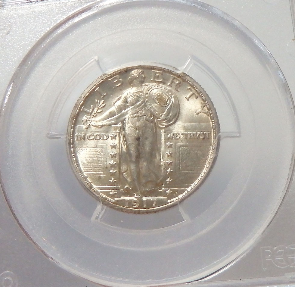 Thumbnail: 1917 (Type 2) Standing Liberty Quarter - MS64FH