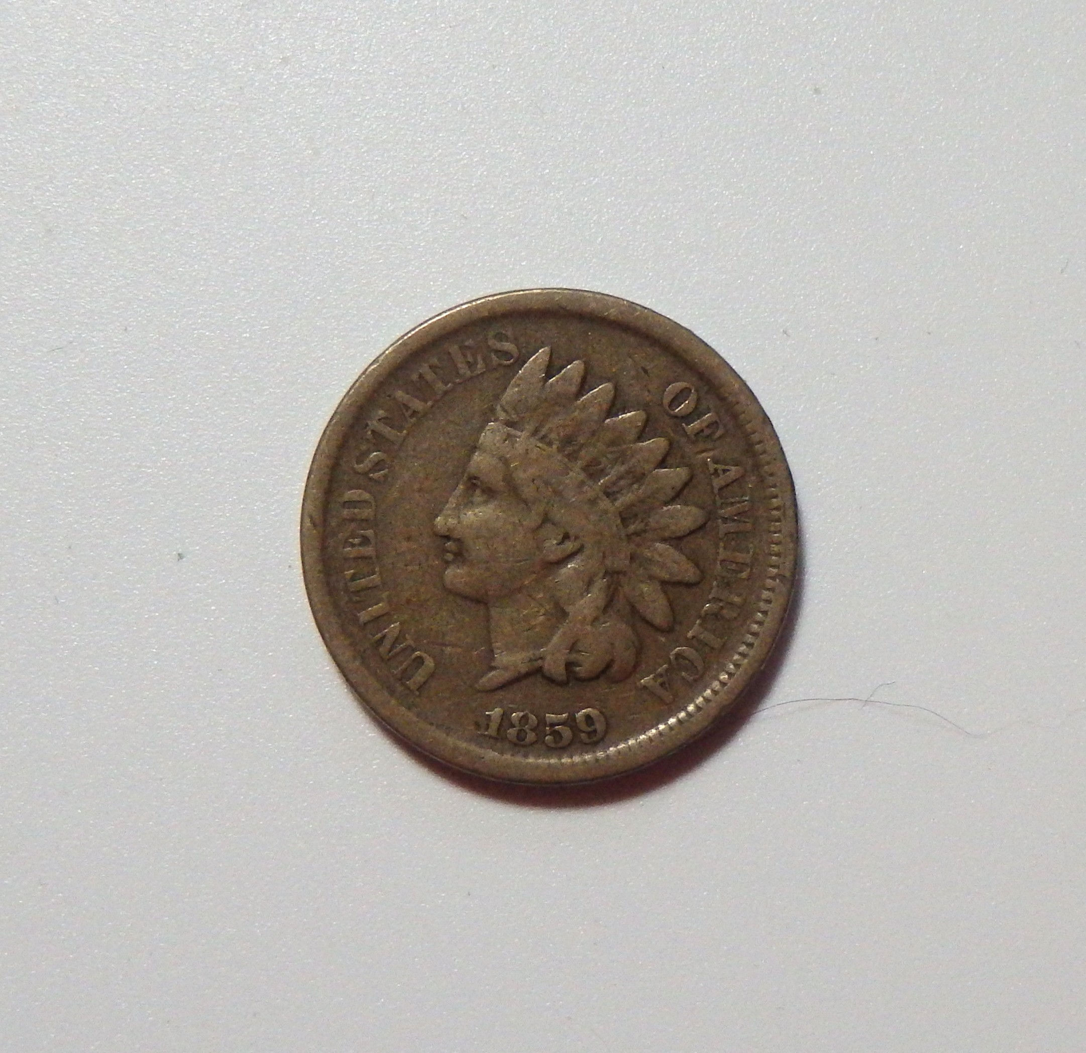 1859 Indian Head Cent - Fine
