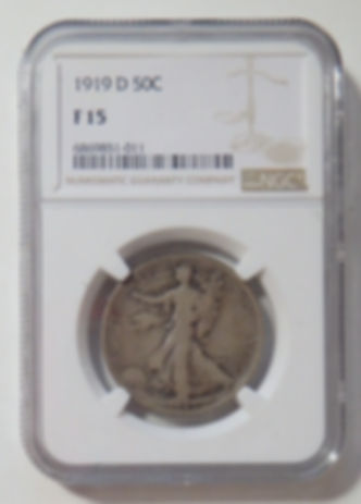 1919-D Walking Liberty Half Dollar - F15