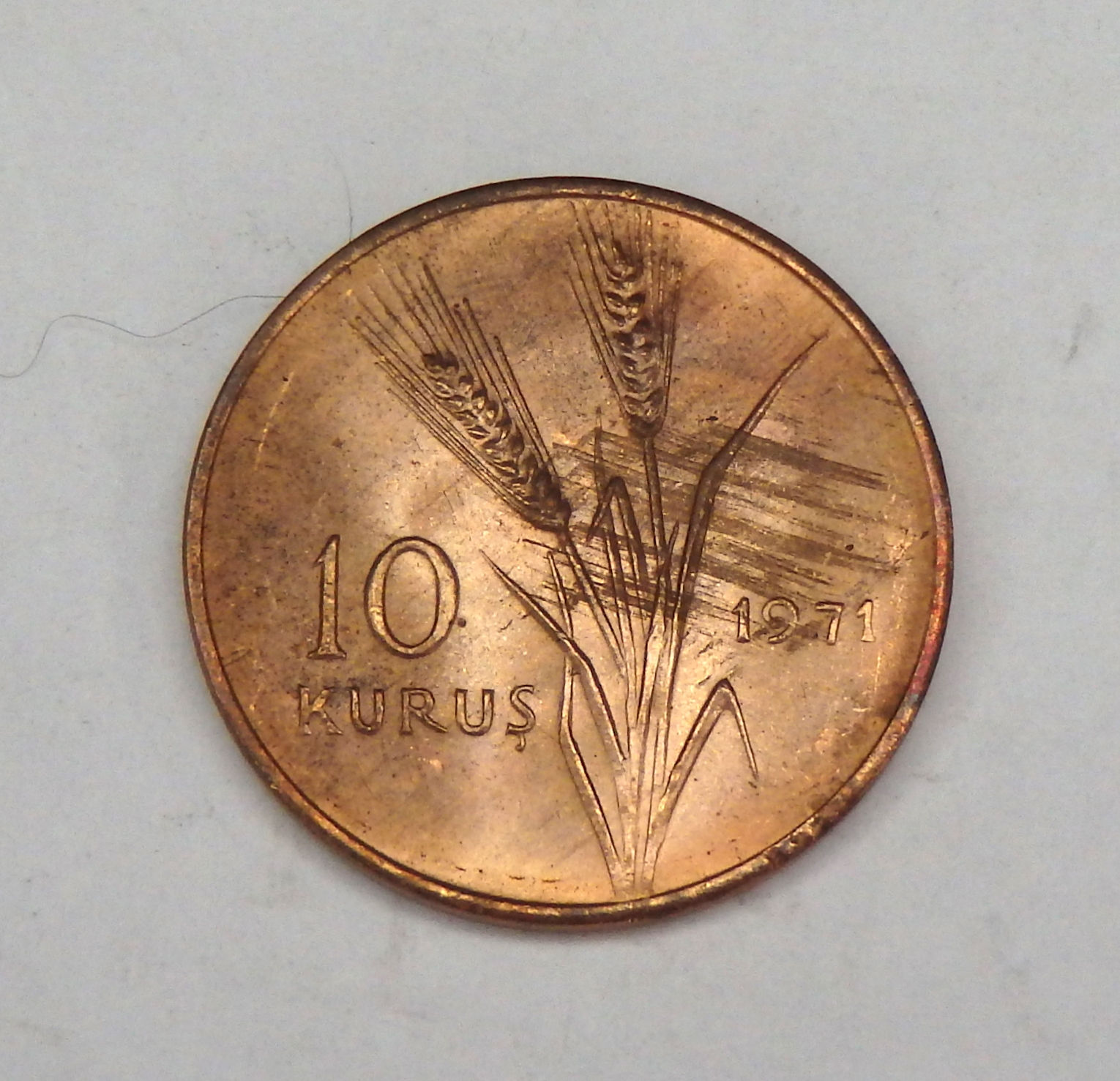 Turkey - 10 Kurus - 1971