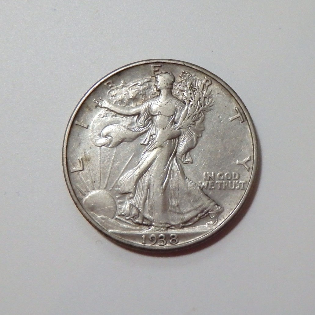 1938-D Walking Liberty Half Dollar - Extra Fine