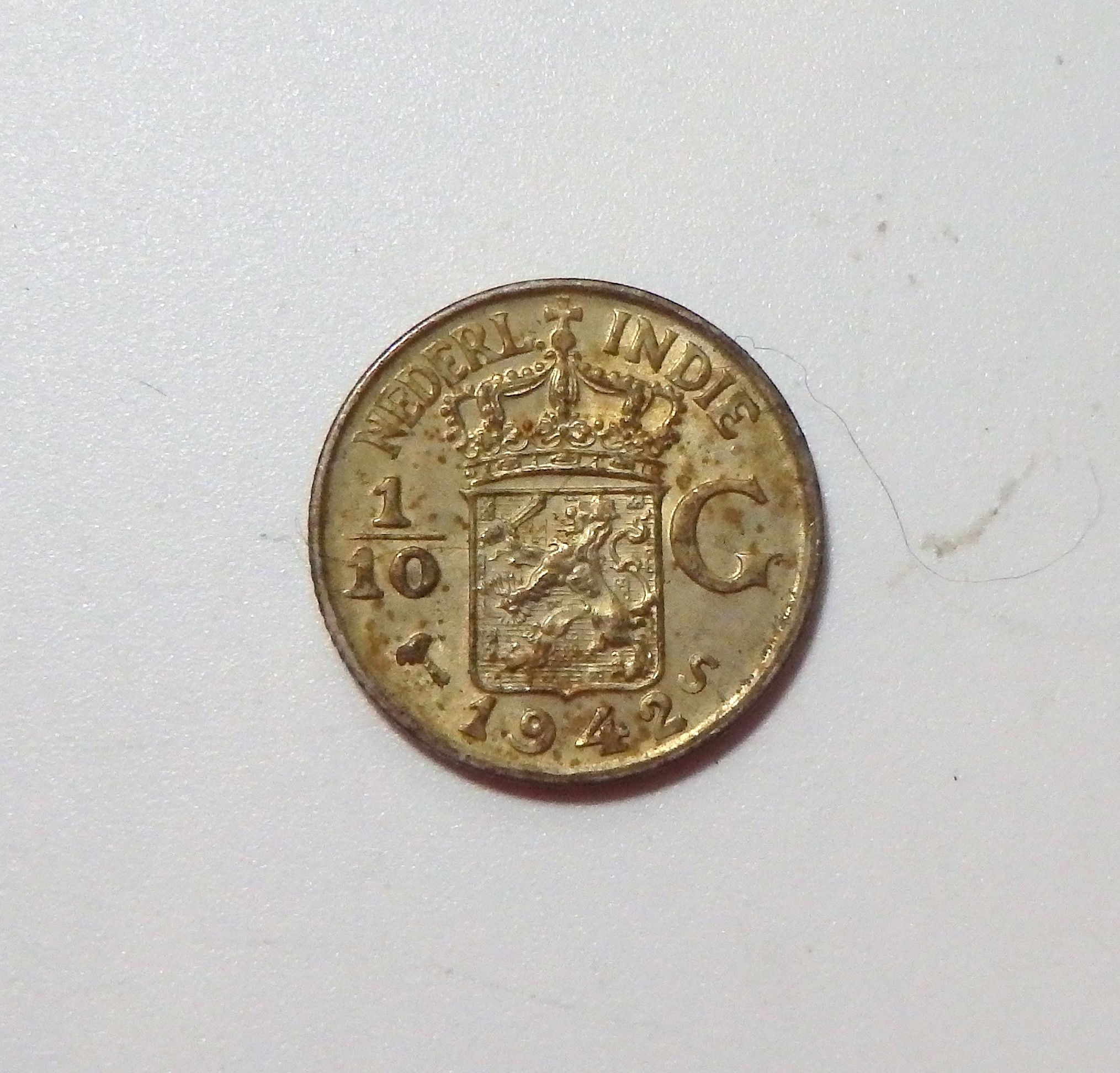 Netherlands East Indies - 1/10 Gulden - 1942-S