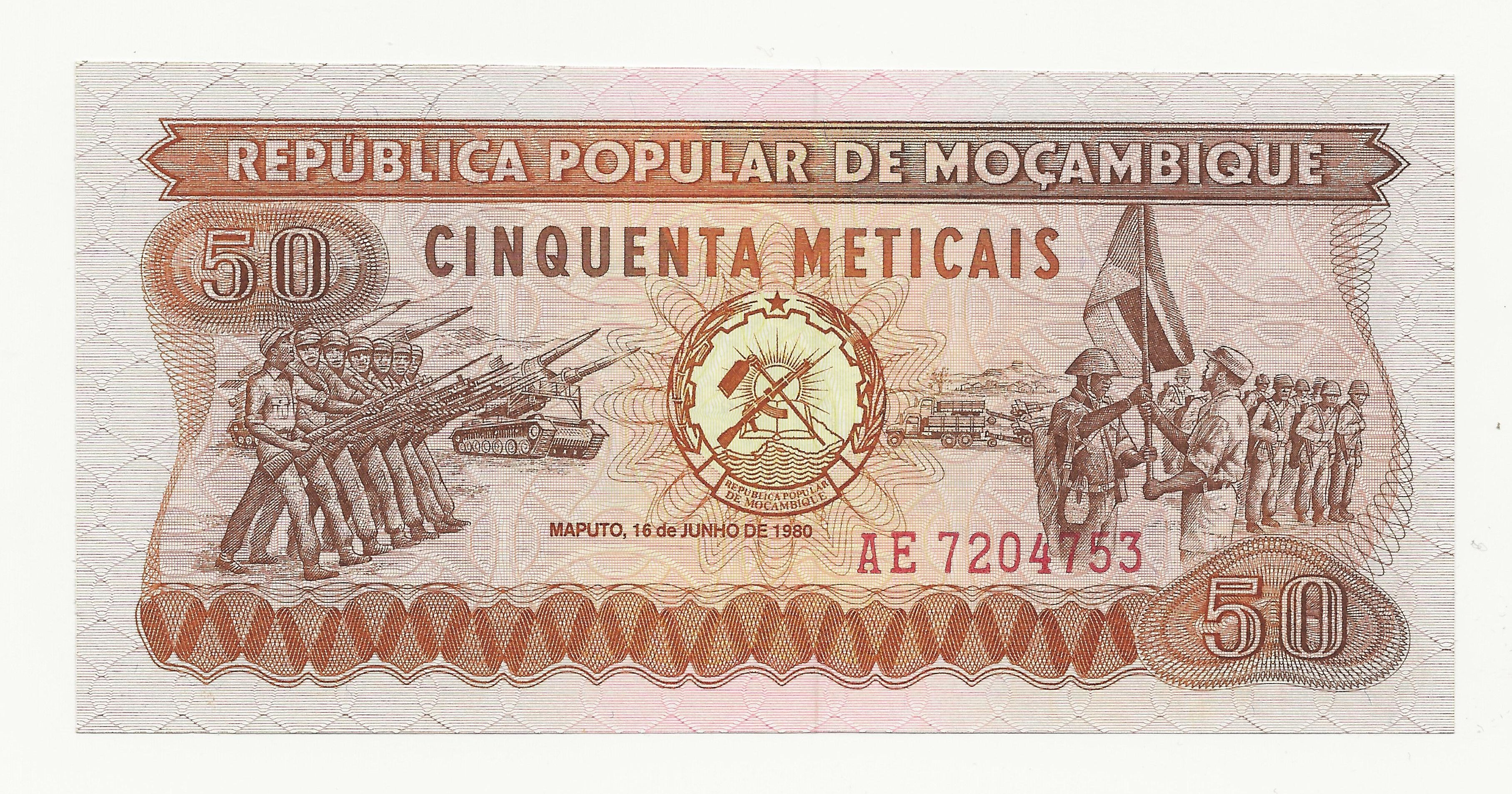 Mozambique - 50 Meticais - 1980 - pick# 125
