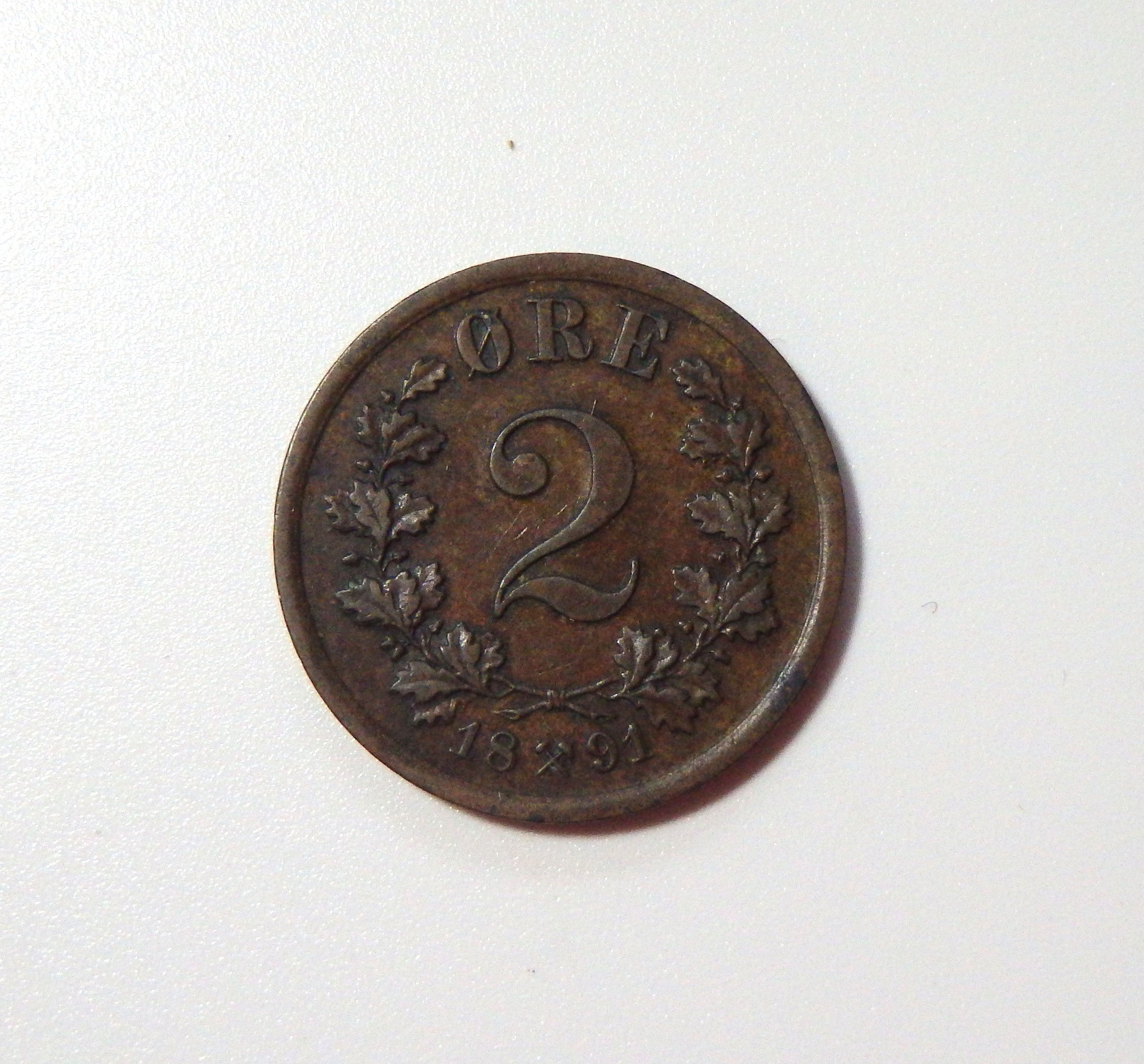 Norway - 2 Ore - 1891