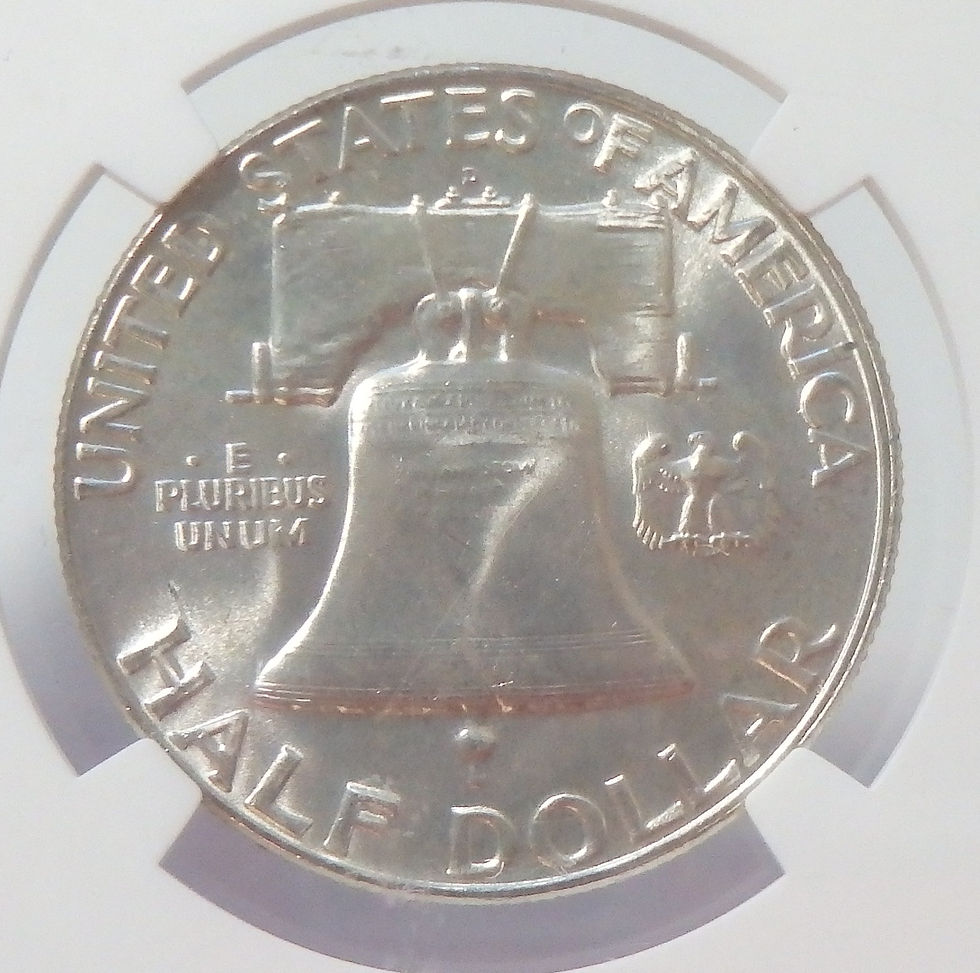 Thumbnail: 1954-D Franklin Half Dollar - MS64FBL
