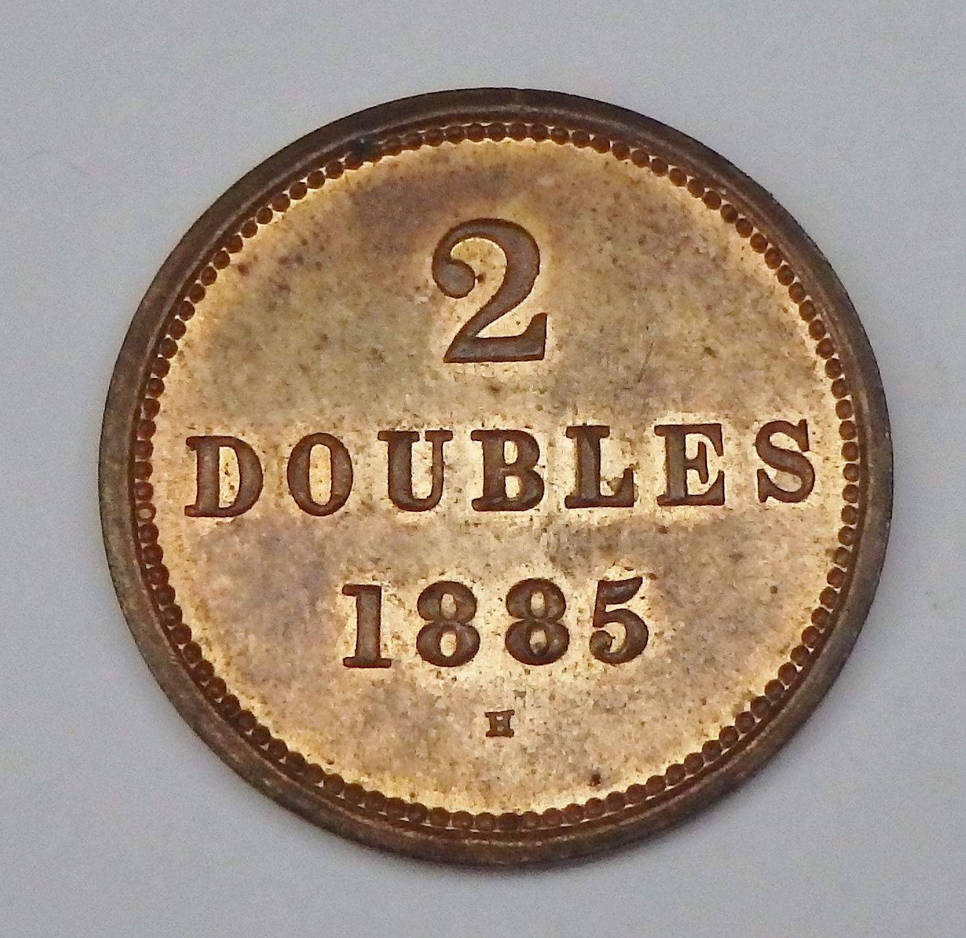 Guernsey - 2 Doubles - 1885-H
