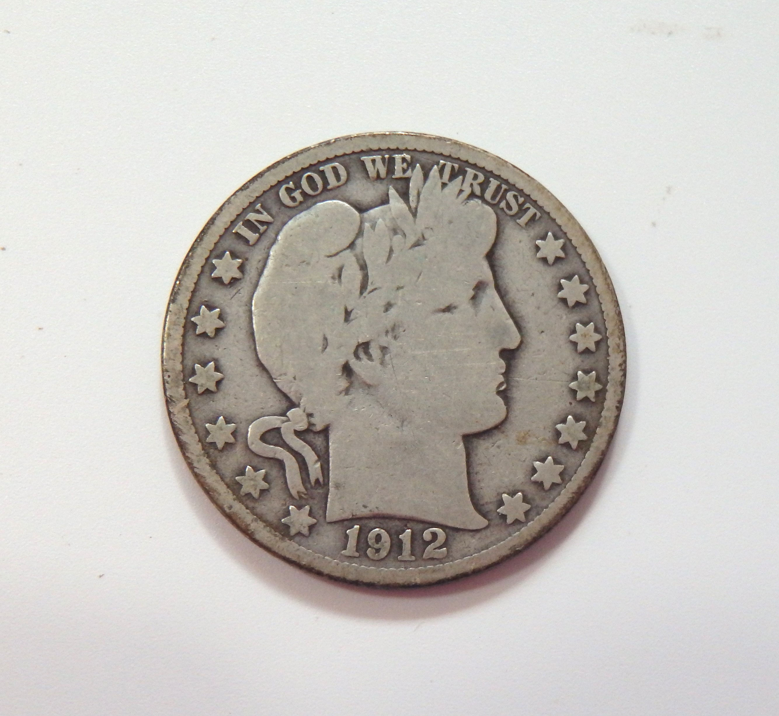 1912-D Barber Half Dollar - Good