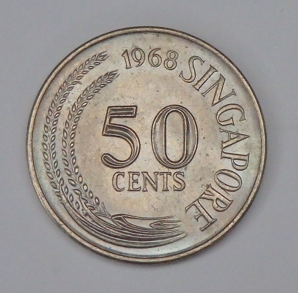 Singapore - 50 Cents - 1968