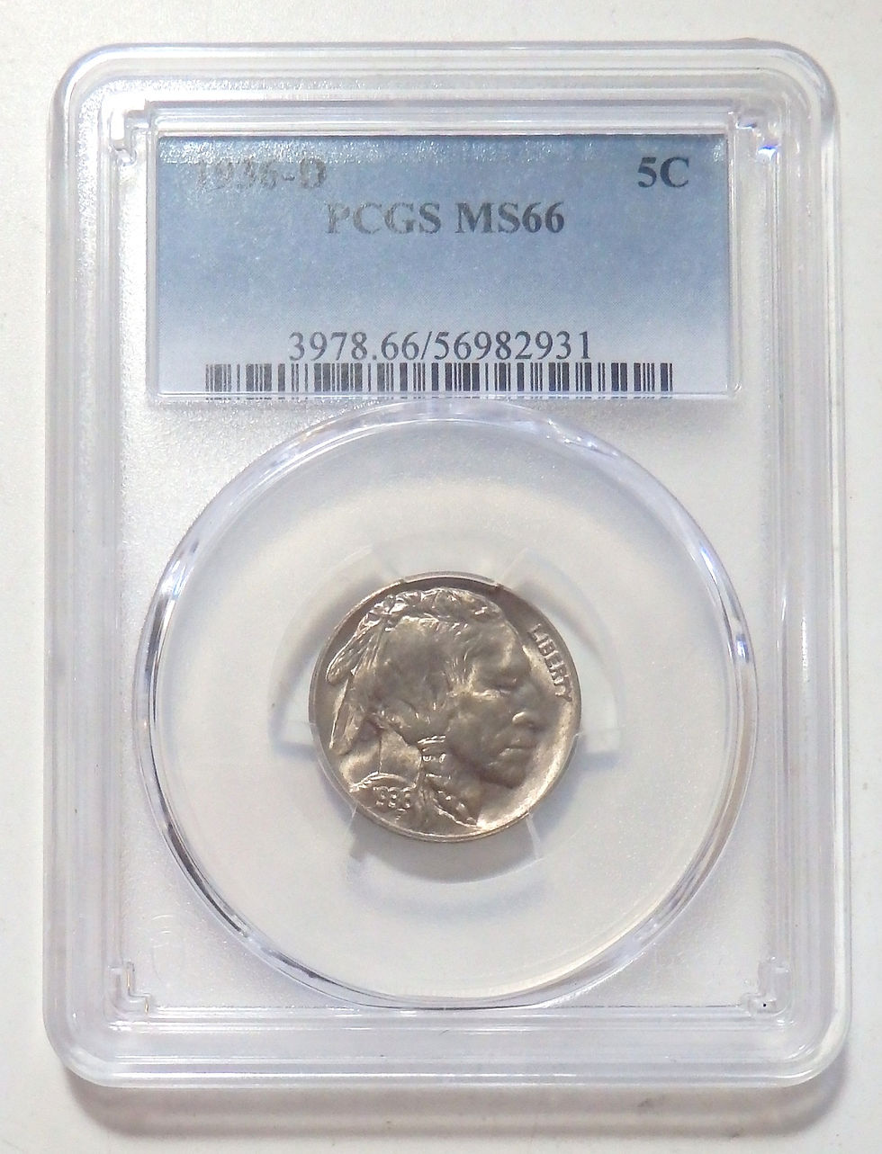 Thumbnail: 1936-D Buffalo Nickel - MS66