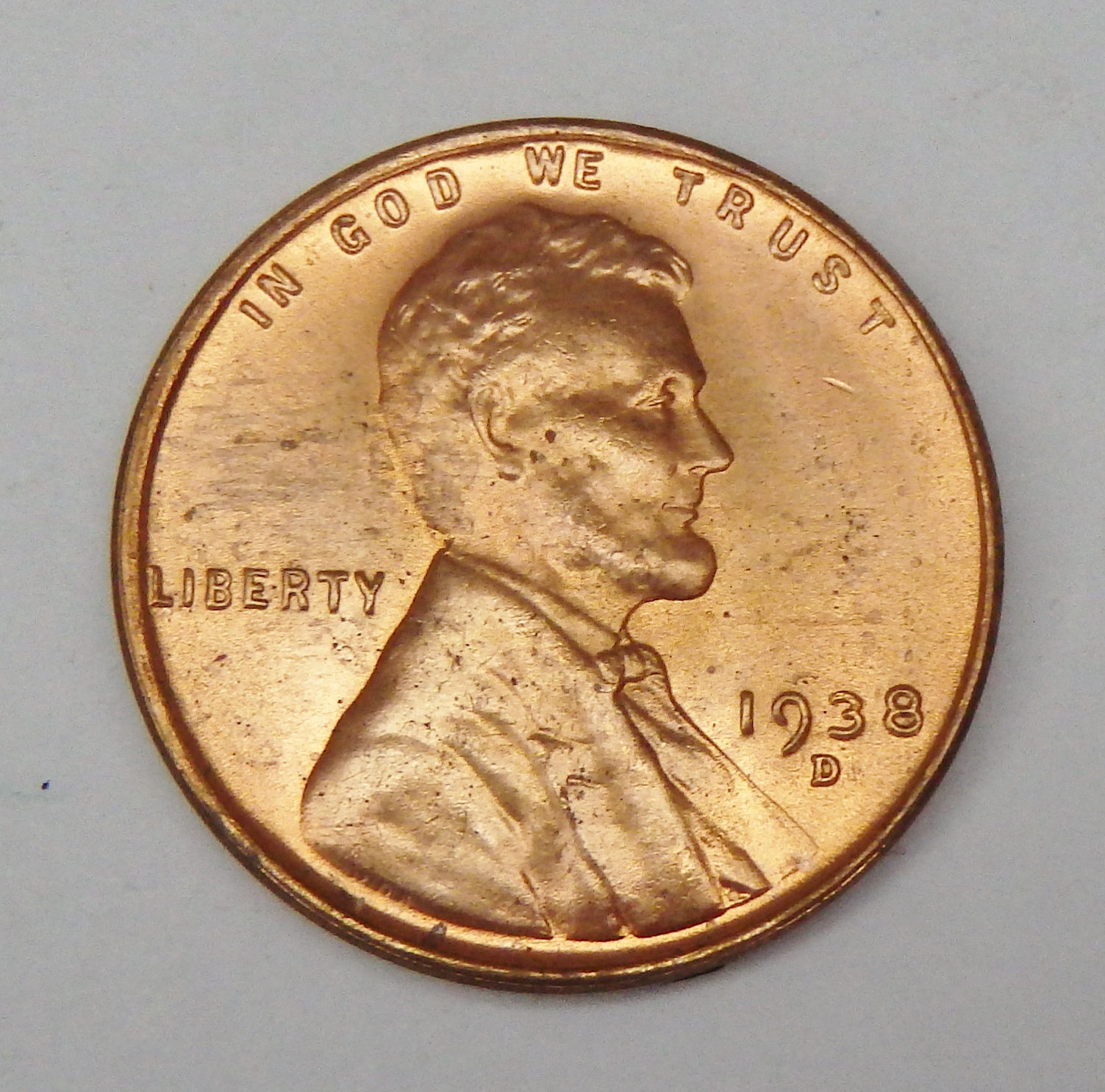1938-D Lincoln Cent