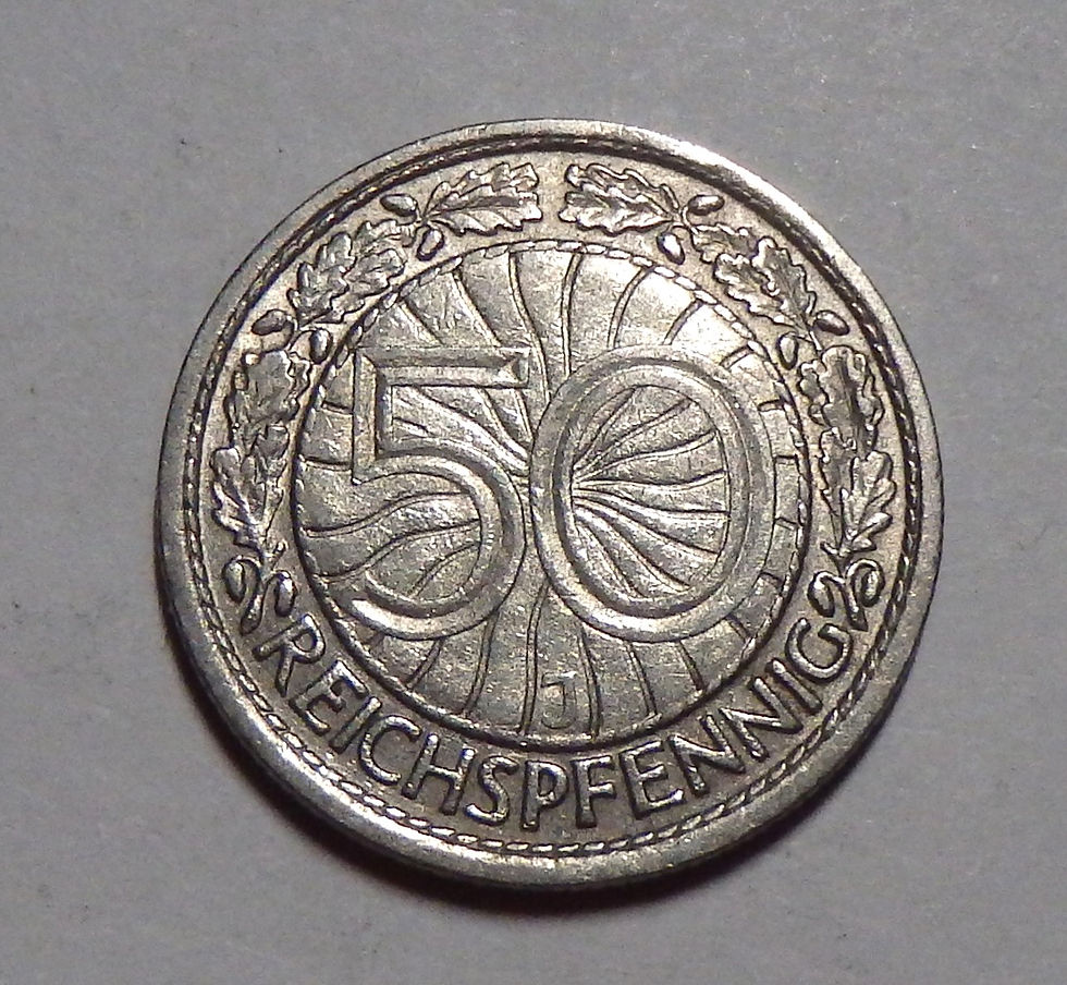 Thumbnail: Germany - 50 Reichspfennig - 1928-J