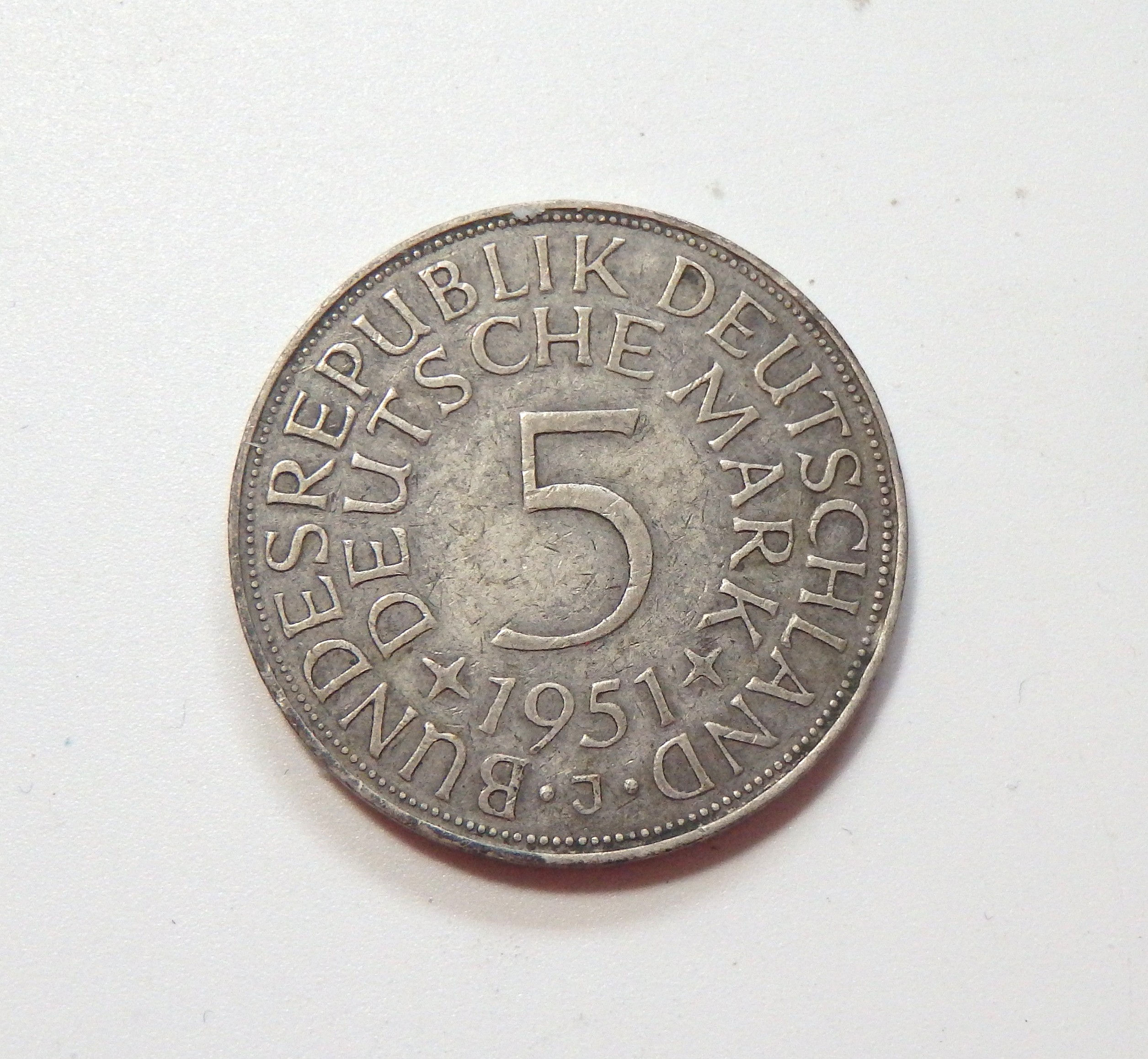 Germany - 5 Mark - 1951J