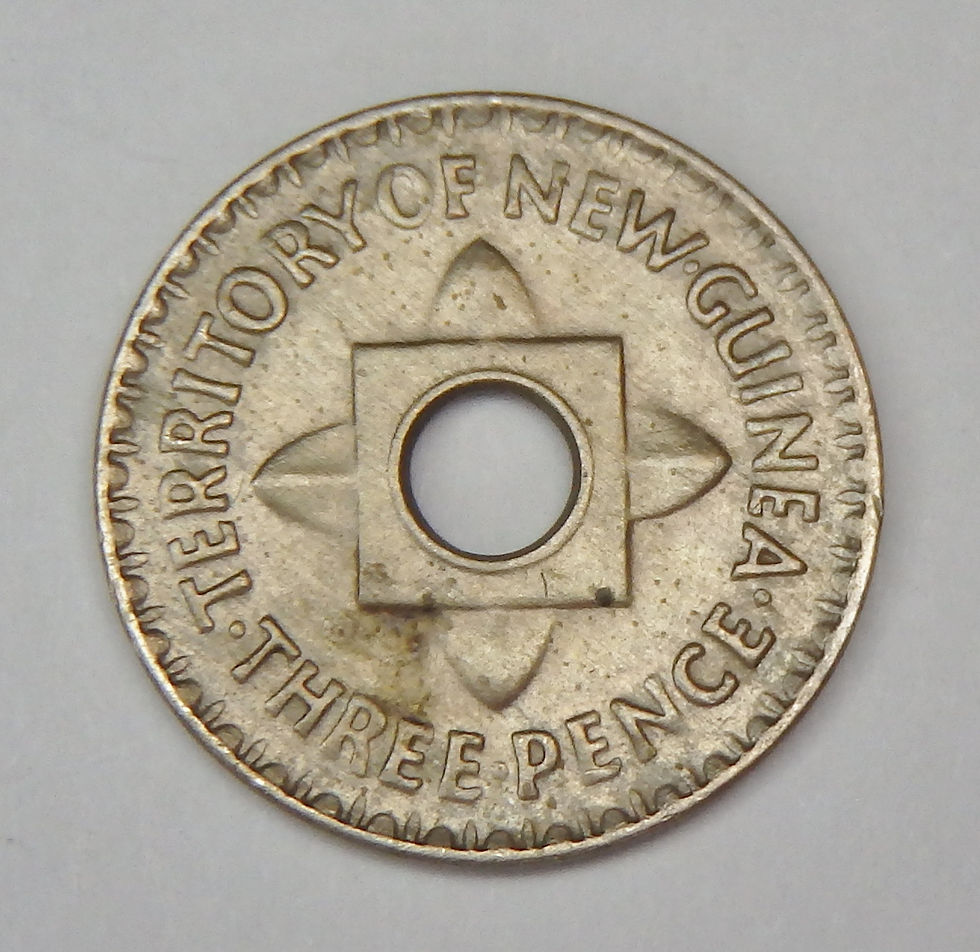 Thumbnail: New Guinea - 3 Pence - 1944