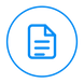 Blue circular chat bubbles icon representing personalized moving quotes