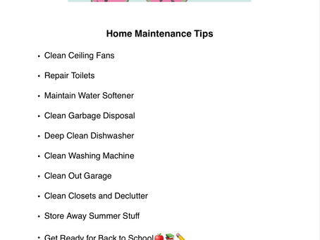 August Home Maintenance Tips from YQ Realty