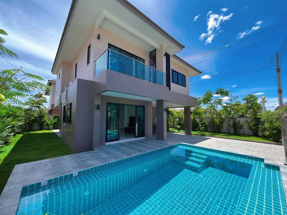ภาพขนาดย่อ: บ้านเดี่ยว2ชั้น พร้อมสระ 4นอน3น้ำ 72.75ตรว