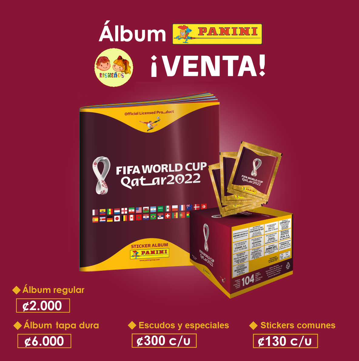 Postales Album Panini Qatar 2022 ⚽🏟️