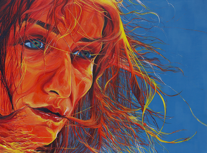 Espoir” by Ewa Hewelt captures raw emotion and rebirth. Repainted in 2025, this 60 × 80 cm acrylic work echoes the power of rising again — a fierce sibling to “Phenix.