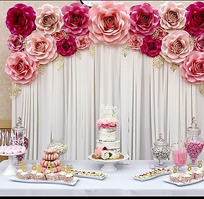 Paper Flower and Sheers-Pink