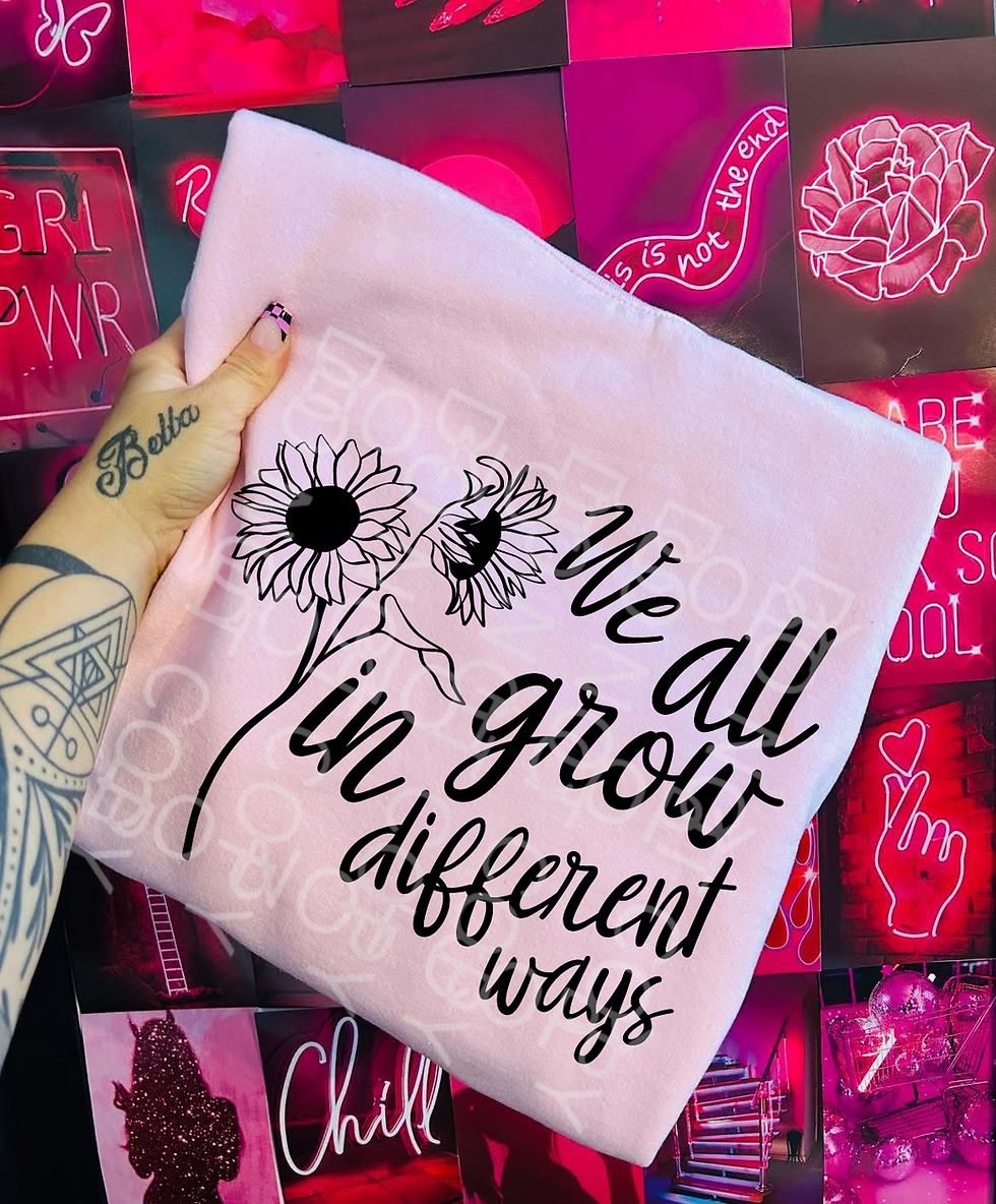 We all grow in different ways