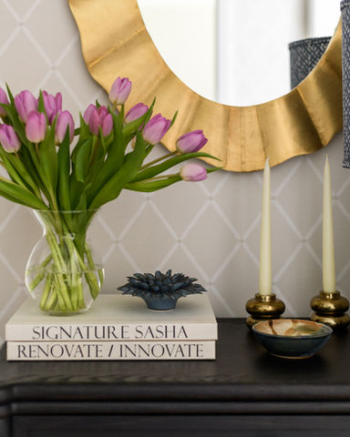 foyer vignette by serenity home styling