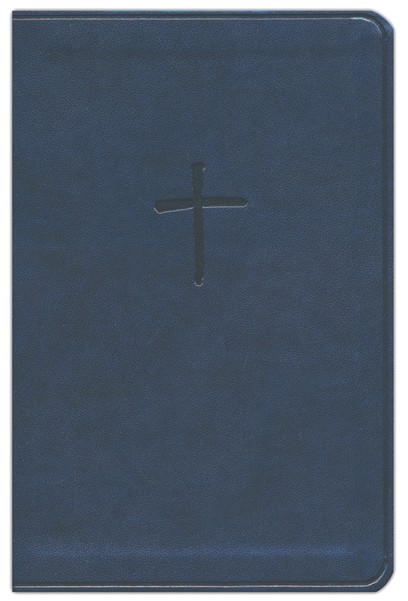 CSB Compact Bible, Value Edition--soft leather-look, navy blue