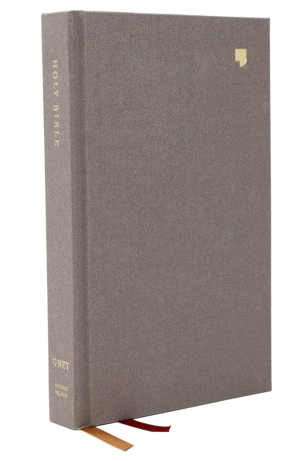 NET Bible, Single-Column Reference, Cloth over Board, Gray, Comfort Print: Holy