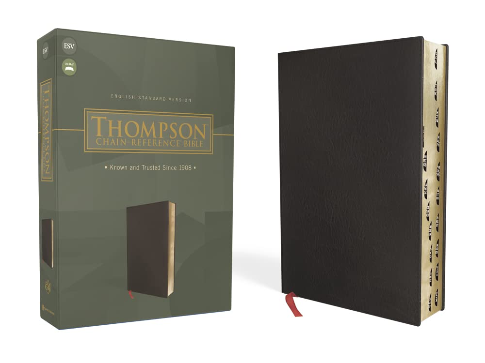 ESV, Thompson Chain-Reference Bible, Bond, Bonded Leather, Black, Red Letter