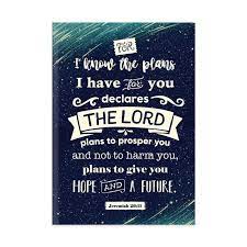 FOR I KNOW THE PLANS A5 HARDCOVER JOURNAL