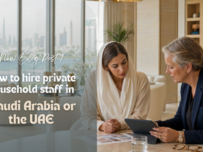 Private household staffing consultation in a luxury Dubai residence.