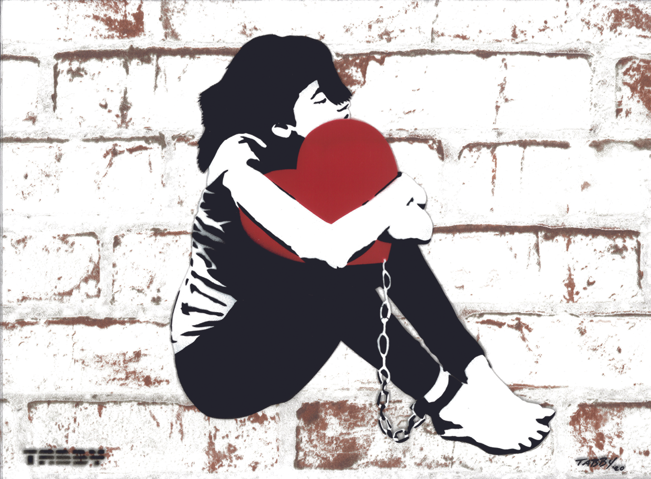 TABBY "Heart and Chain II" plexigrass version