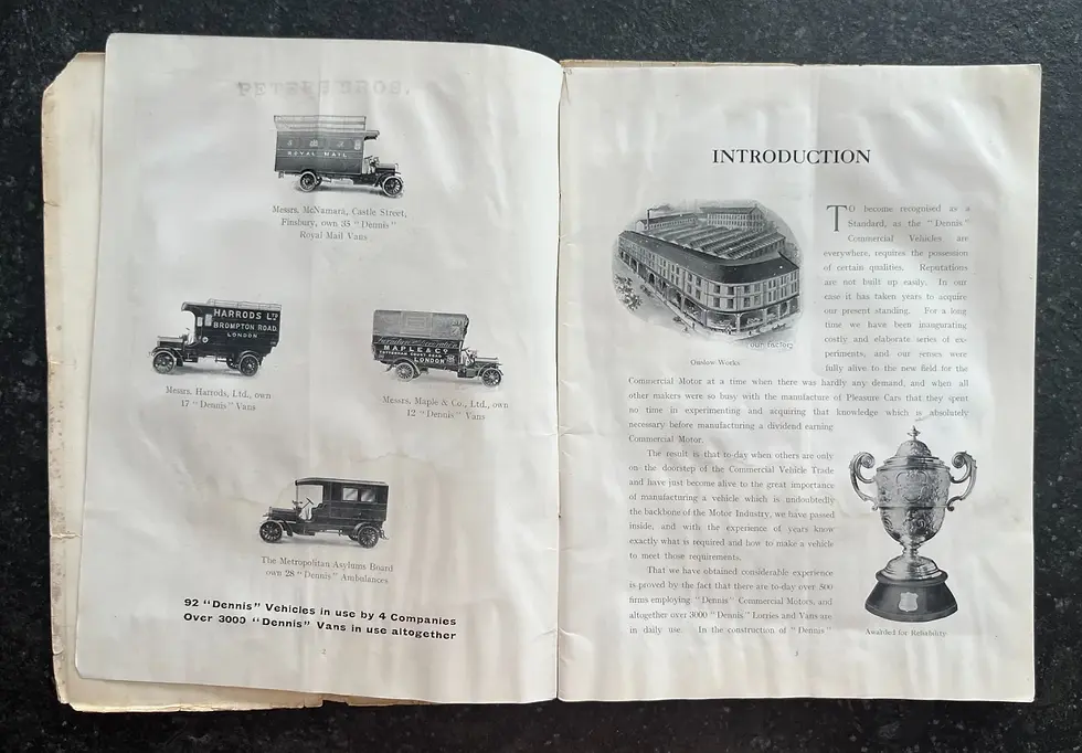Thumbnail: c.1907 Dennis Bros Guildford Motor Van Catalogue