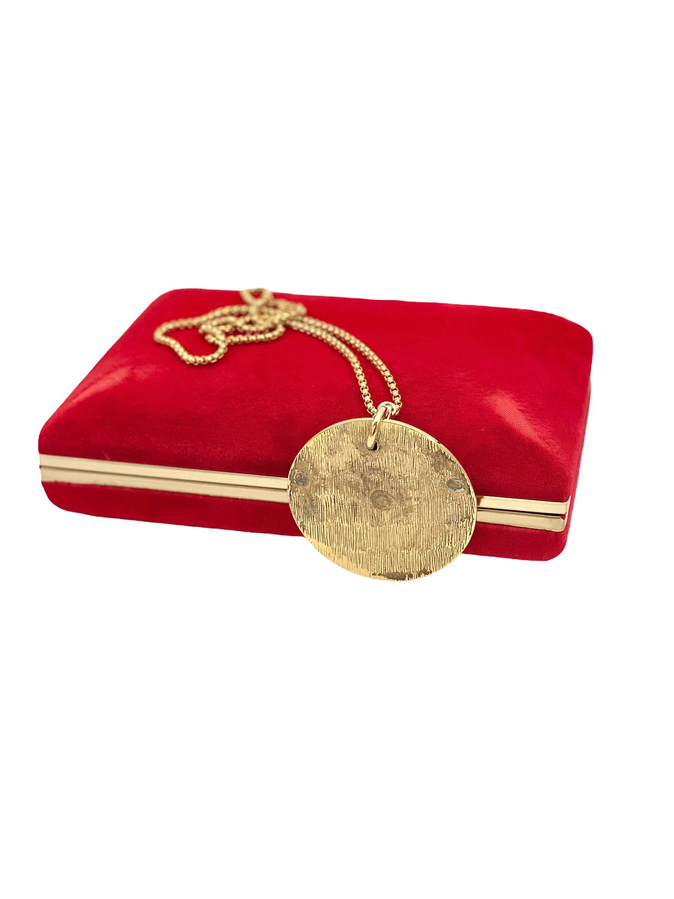 Thumbnail: Vintage Repurposed 1980's HUGE Givenchy Gold Medallion Necklace