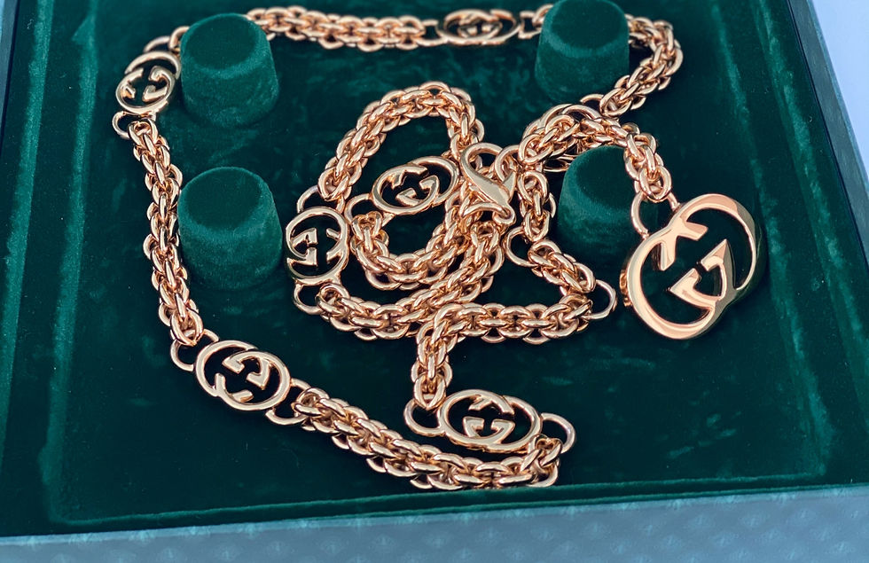 Thumbnail: Repurposed Vintage Gucci Gold GG Link Bracelet