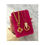 Thumbnail: Repurposed Louis Vuitton Pink Stone VERY RARE Flower Charm Toggle Necklace