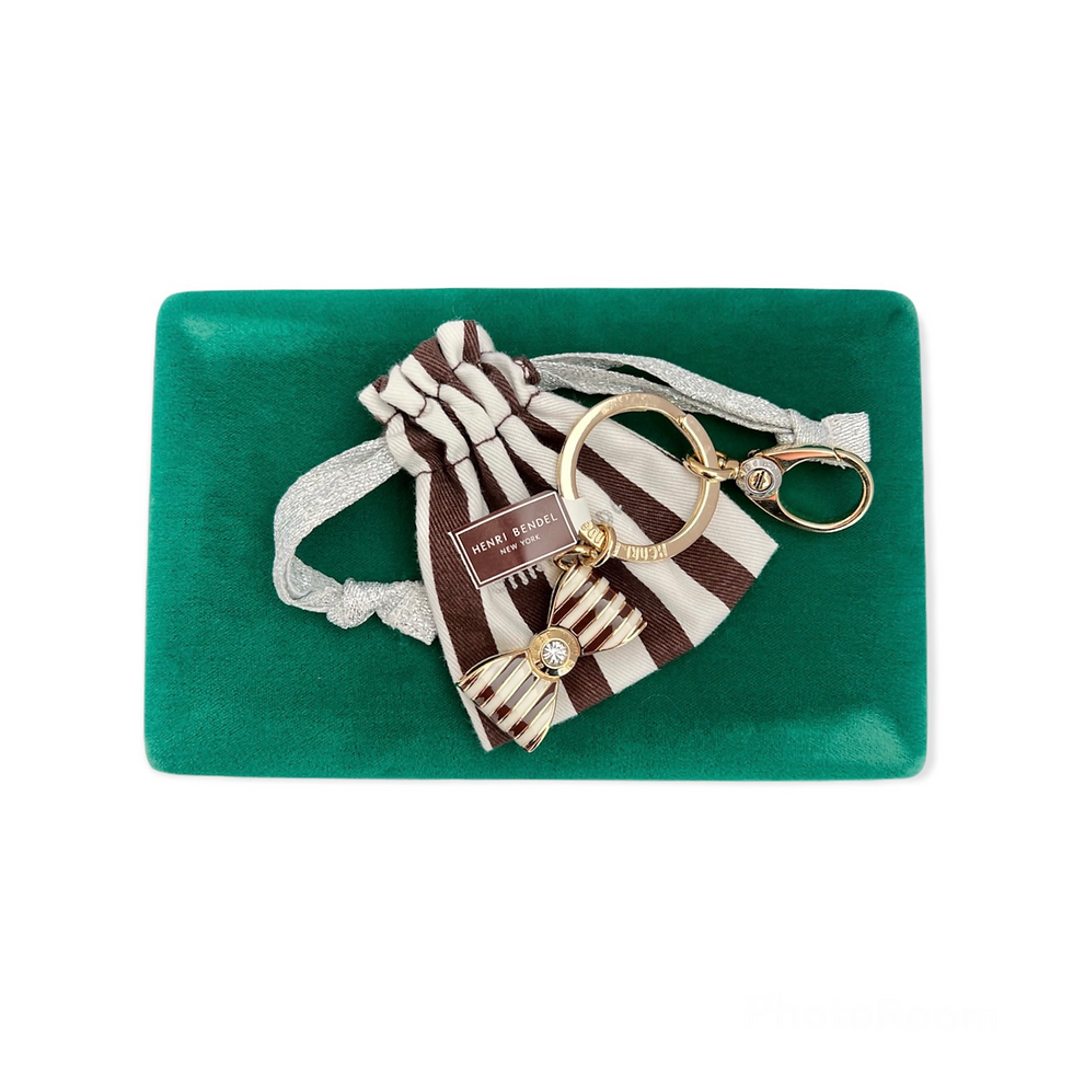 Thumbnail: Repurposed Henri Bendel Swarovski & XL Iconic Stripe Bow Paperclip Necklace