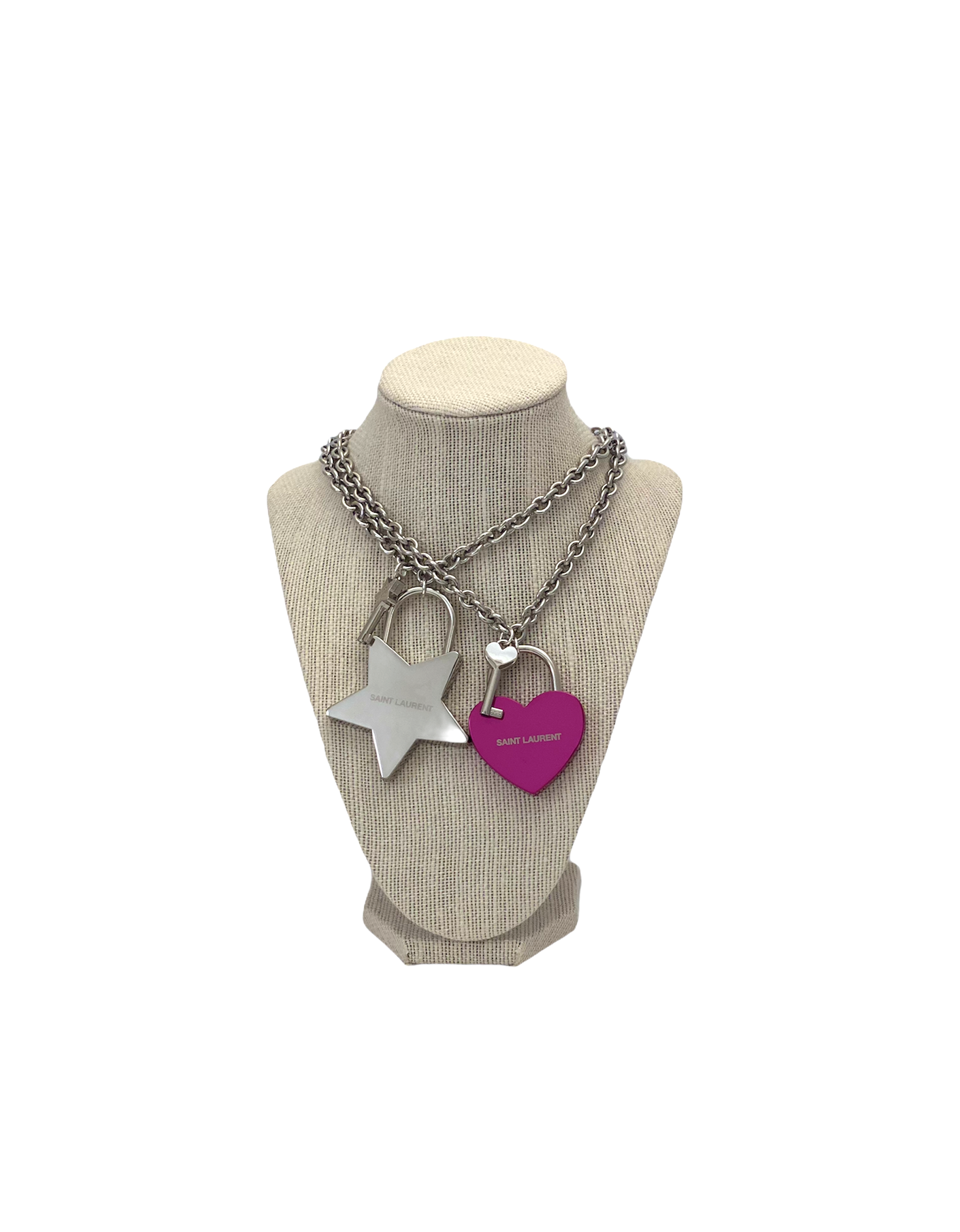 Yves Saint Laurent Padlock Necklace 