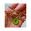 Thumbnail: Repurposed Louis Vuitton Green & Purple Enamel Reversible Carabiner Necklace