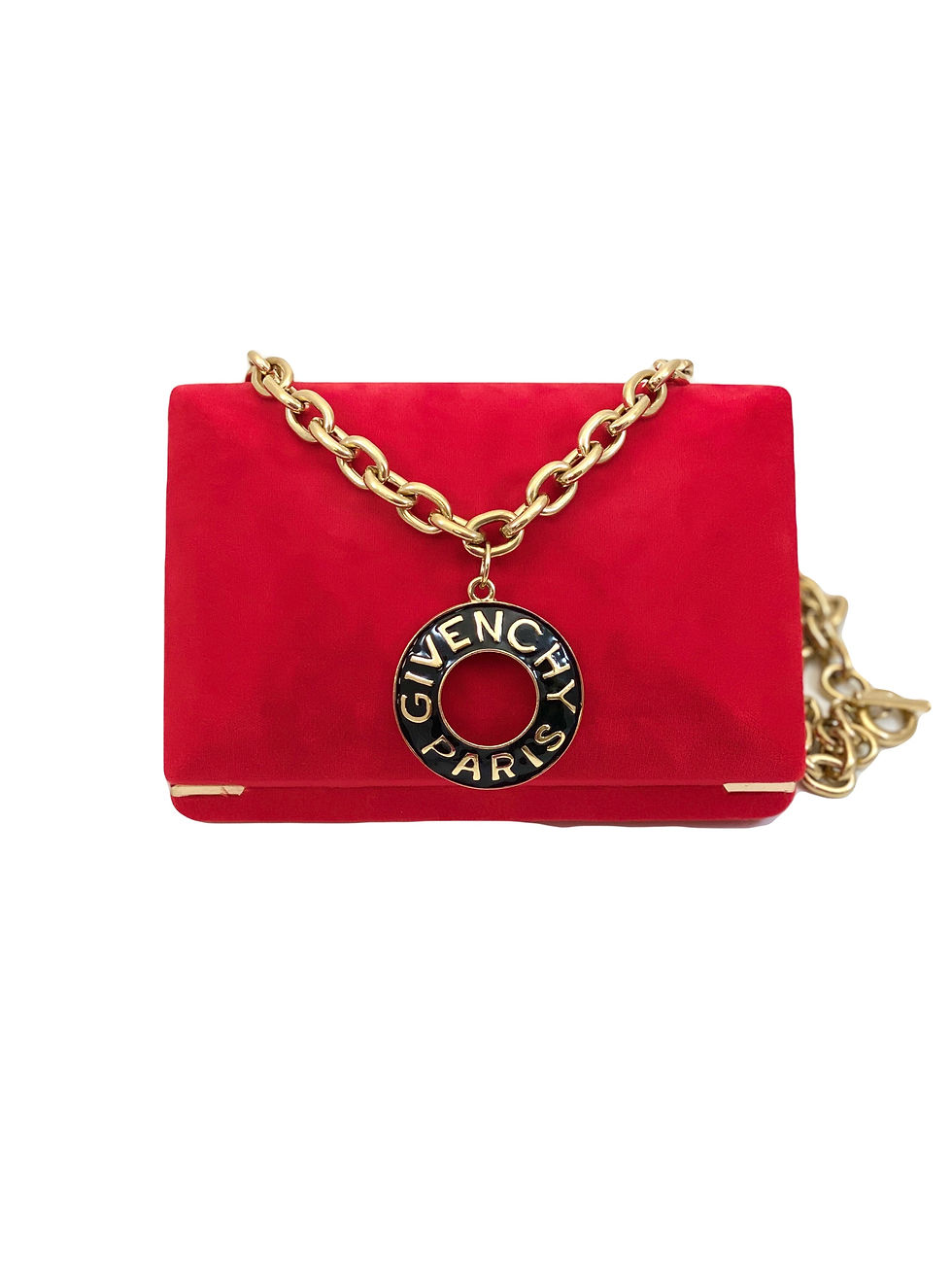 Thumbnail: Authentic RARE Vintage Givenchy Runway Black & Gold Medallion Choker Necklace