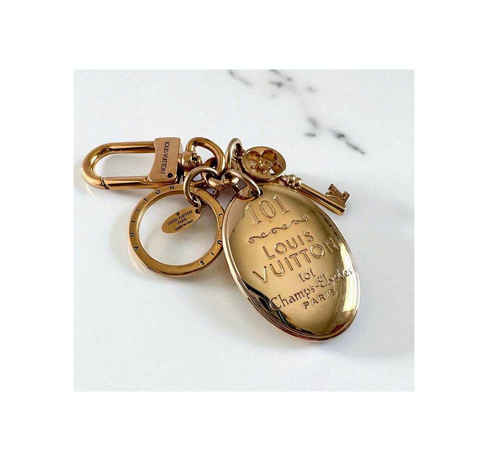 Thumbnail: Repurposed Louis Vuitton HUGE 101 Champs-Élysées Paris VERY RARE Charm Necklace
