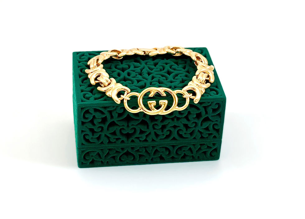 Thumbnail: Repurposed Vintage Gucci Gold GG Link Bracelet