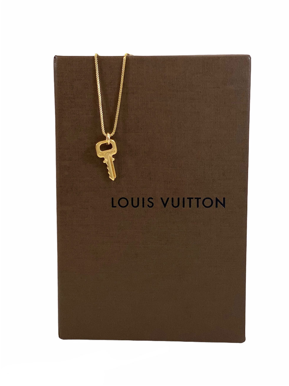 Thumbnail: Repurposed Louis Vuitton Small Gold Key Charm Necklace
