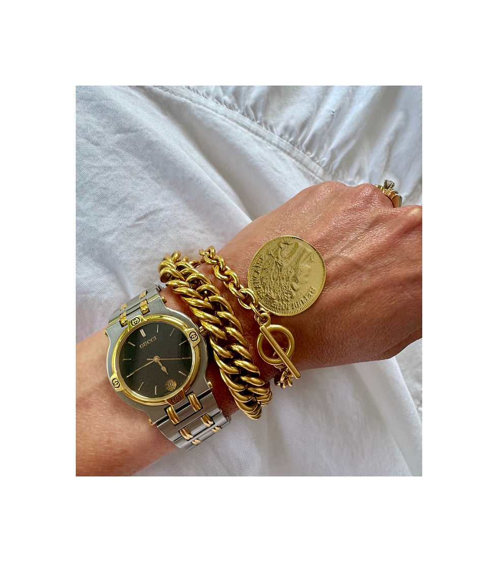 Thumbnail: Extra Large French Coin Antique Reproduction Bracelet
