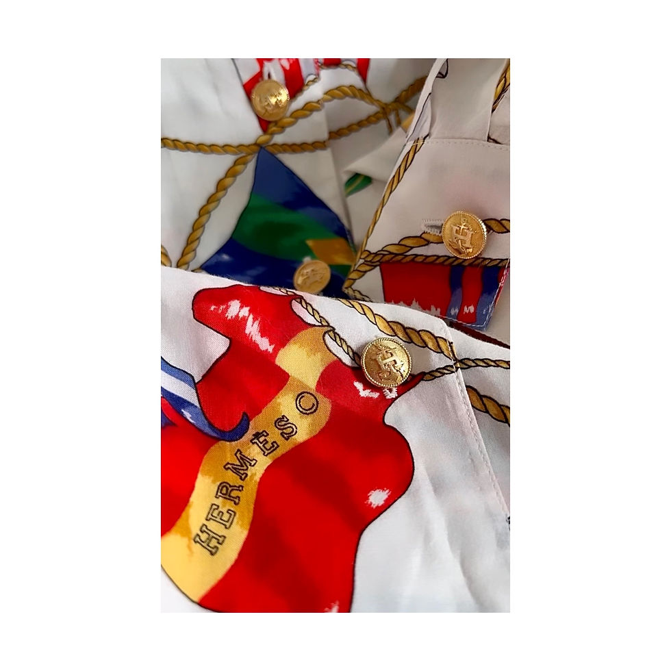 Thumbnail: Repurposed Vintage Hermès Small Gold "H" Anchor Charm Necklace