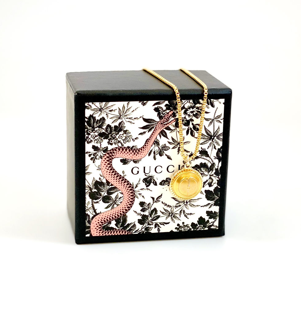 Thumbnail: Repurposed Vintage Medium Gucci GG Charm Necklace