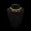 Thumbnail: Repurposed Moschino Gold Spell Out Floating Letters Vintage Choker Necklace