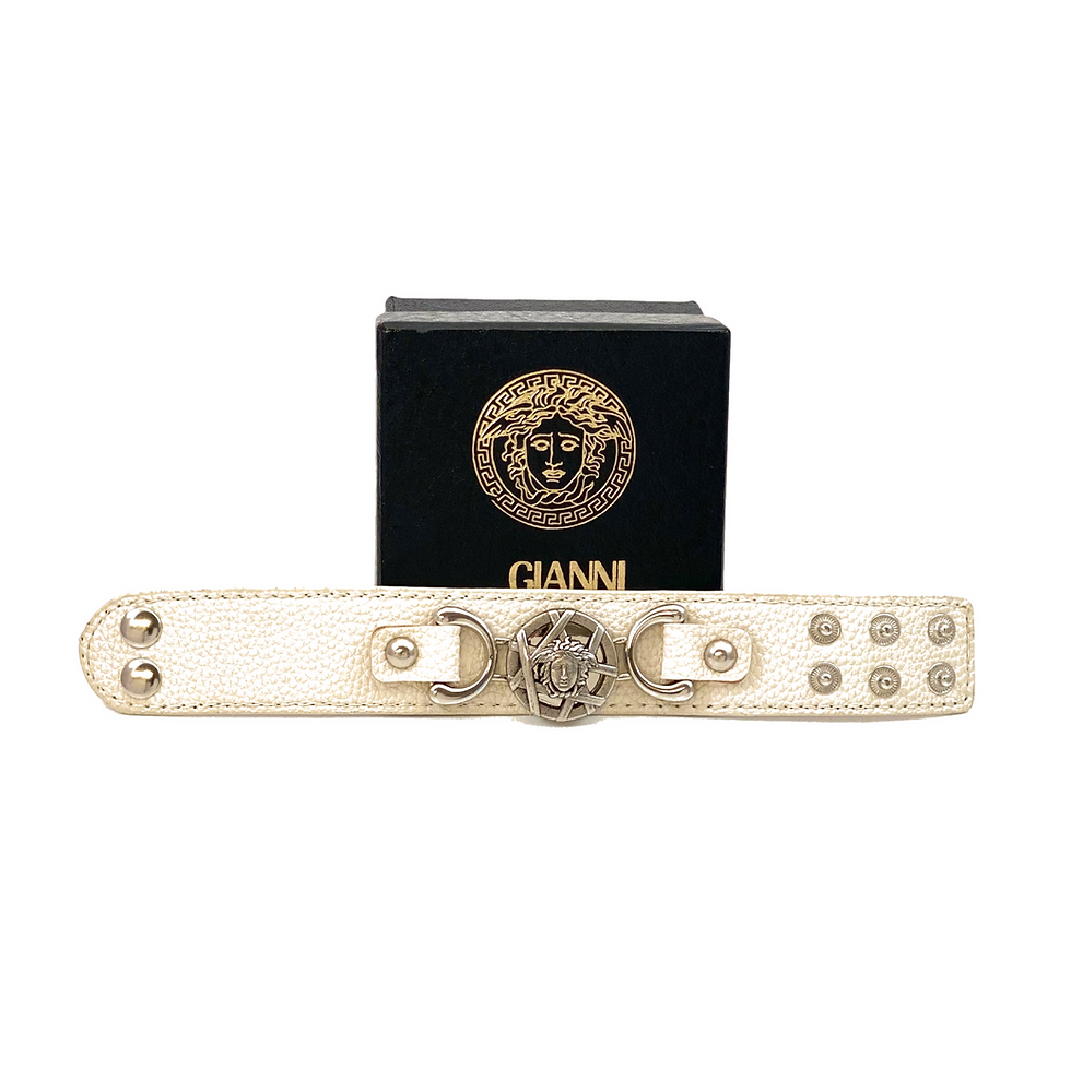 Thumbnail: Repurposed Vintage Versace Medusa Cuff Wrap Bracelet