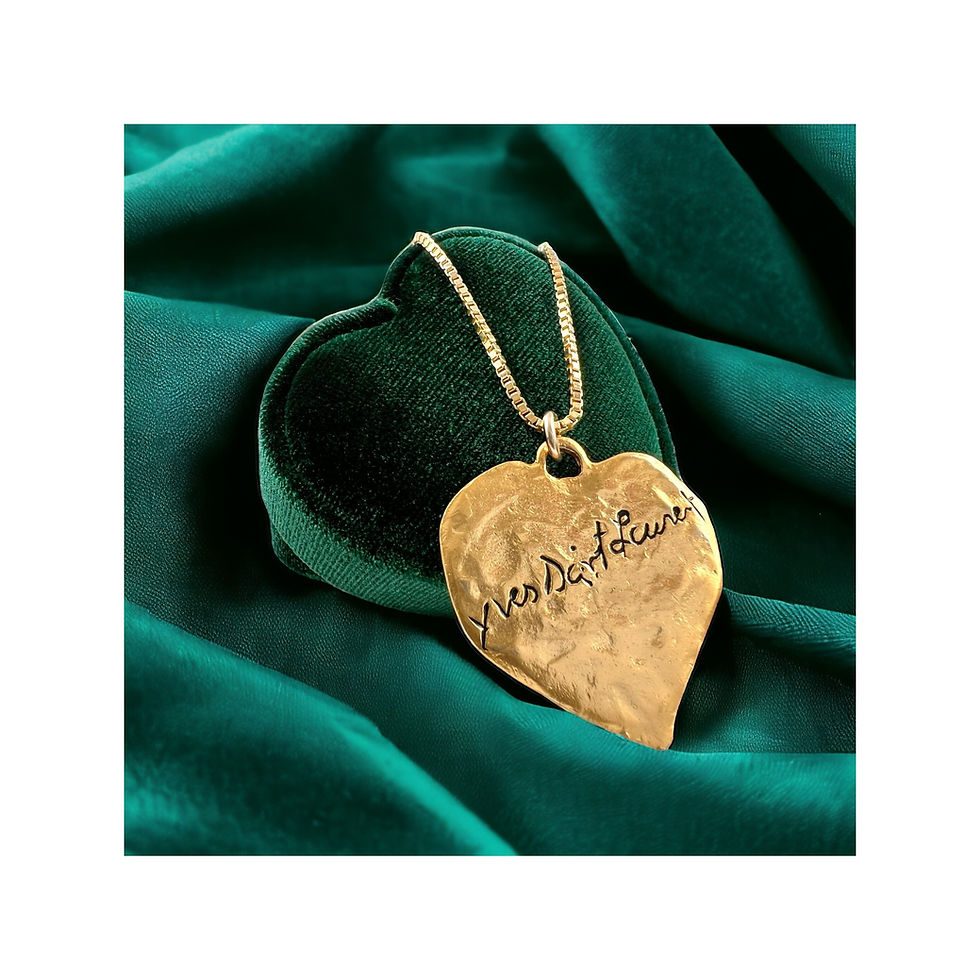Repurposed Vintage YSL Robert Goossens VERY RARE Love Heart Necklace